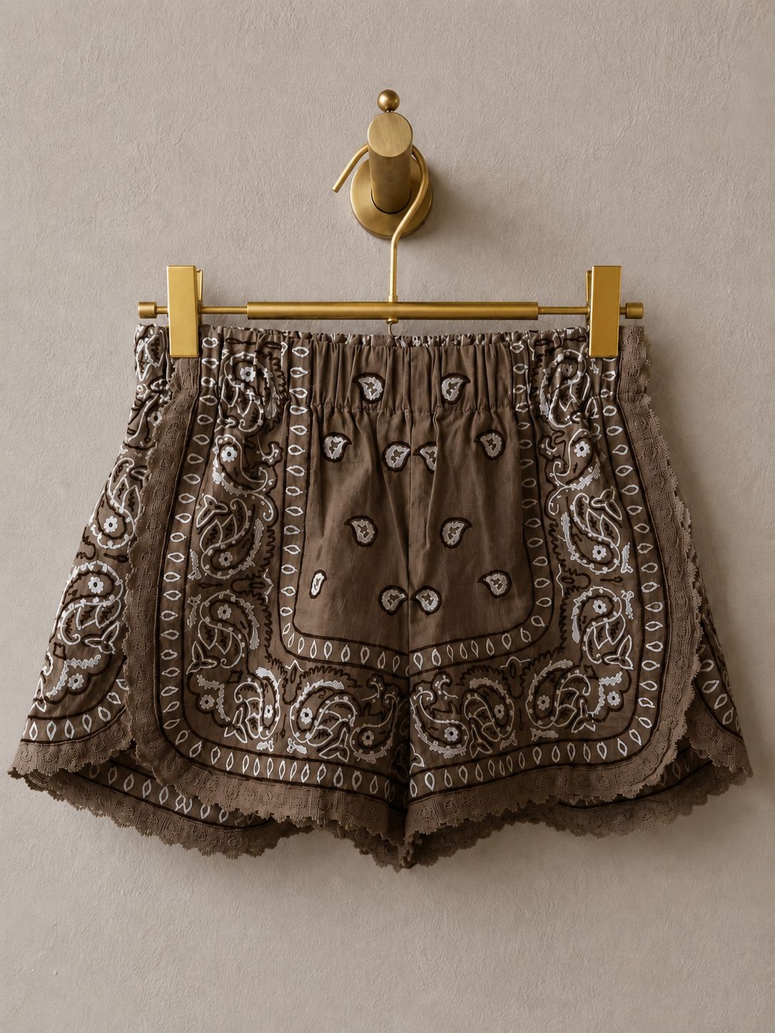 Shorts bandana Brown 