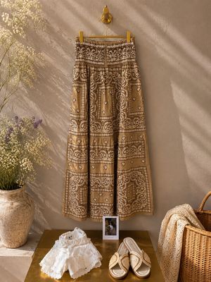 Gonna bandana beige 