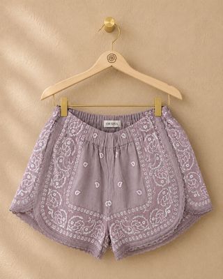 Shorts bandana lavanda 