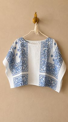 Top bandana colore azzurro