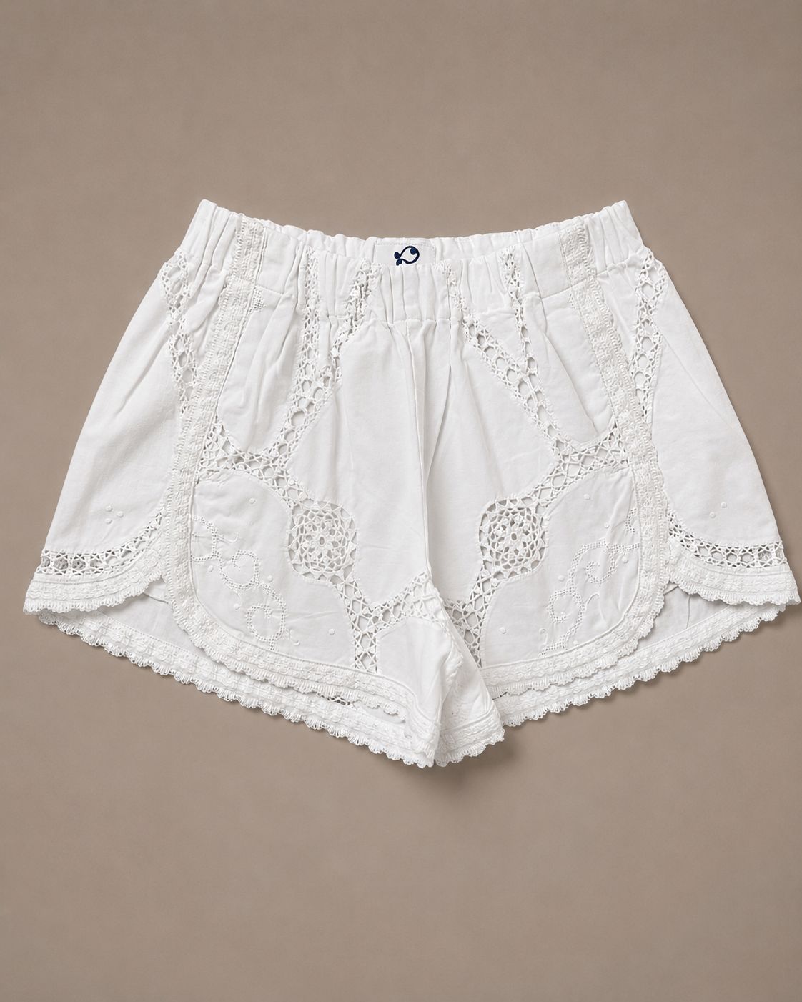 Shorts one of a Kind pizzo bianco 