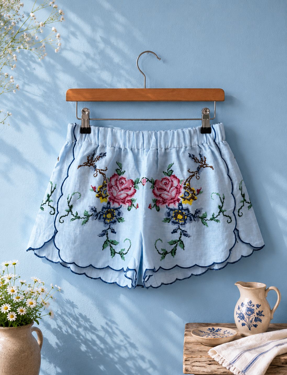 Shorts Rose azzurro 