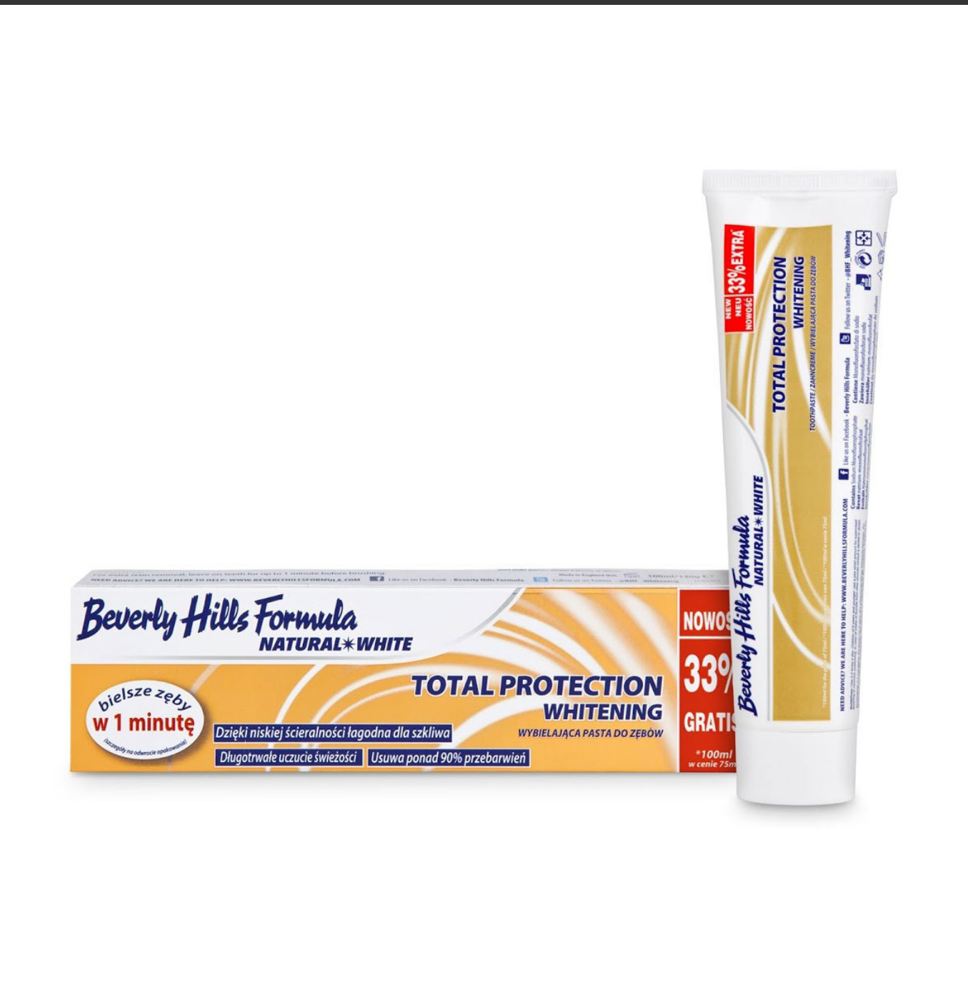Pasta dinti Beverly Hills Formula Total Protection Whitening 125ml
