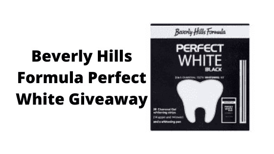 Set inalbire dinti Beverly Hills Formula Perfect White Black 2 in 1
