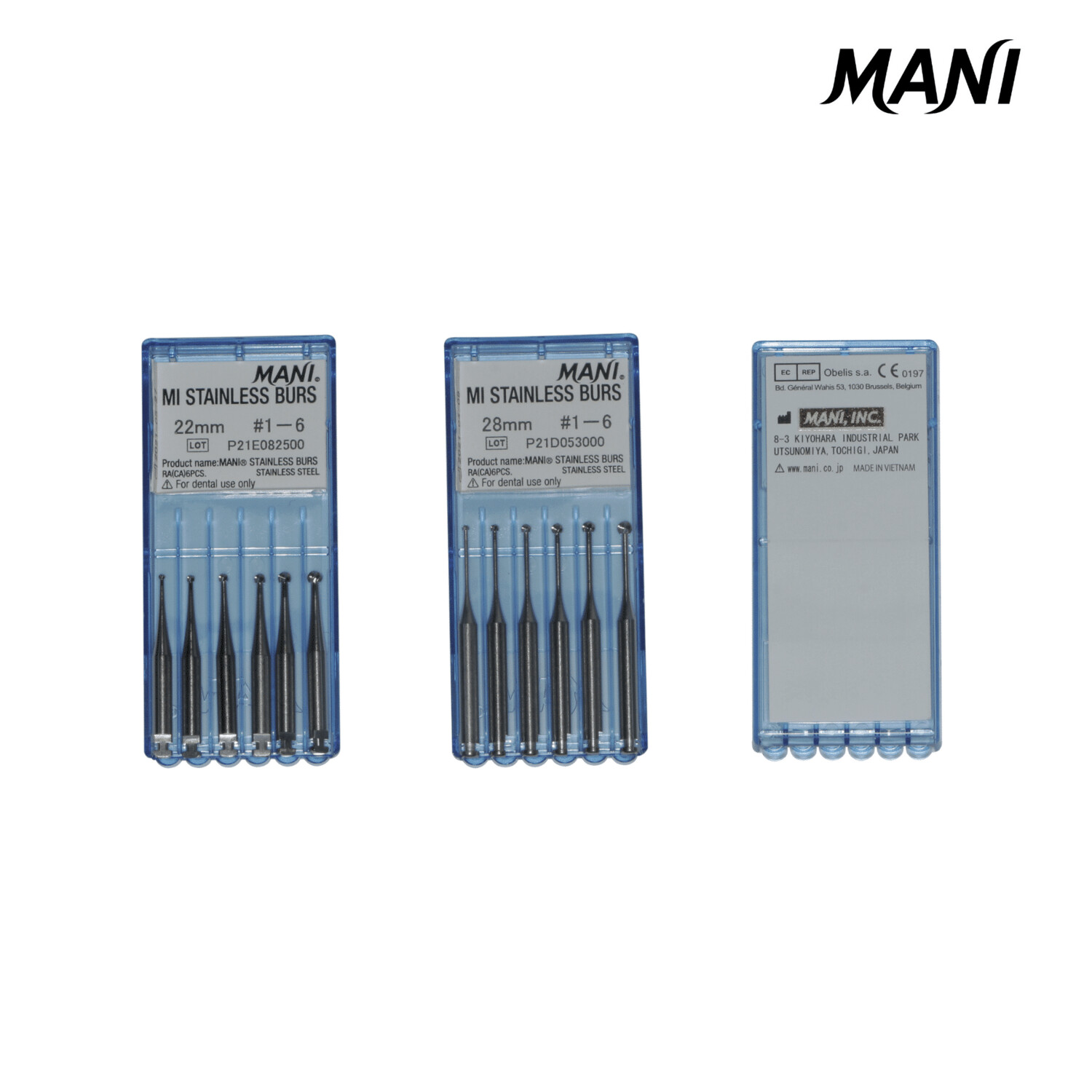 Mani | Freze dure MI STAINLESS BURS | 6 buc