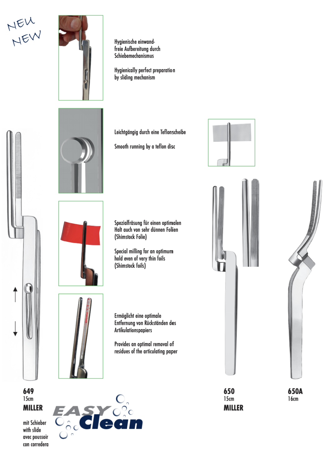 Pensetă pentru hirtie de articulatie  | 650