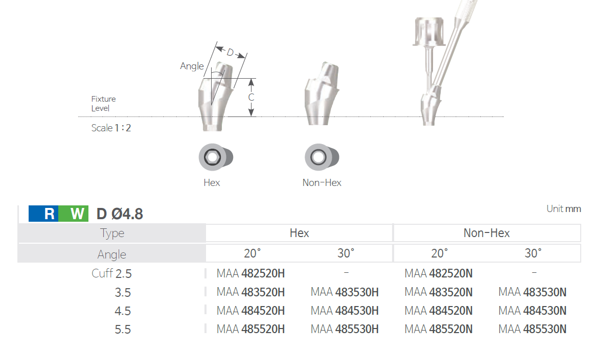 Bont Multiunit Unghi | Multiunit Angle Abutment