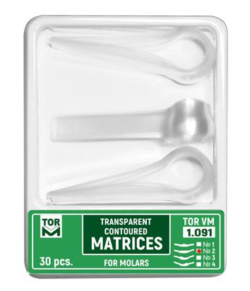 Set matrice transparente conturate pentru molari - 30 buc 1.091