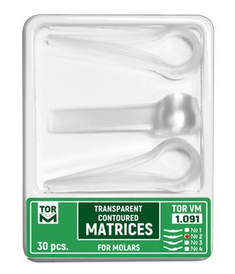 Set matrice transparente conturate pentru molari - 30 buc 1.091
