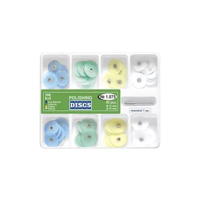 Discuri de lustruire 80 buc + mandrină 1 buc  1.075