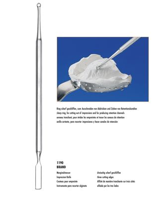 Cuțit pentru material de amprentă | 1190