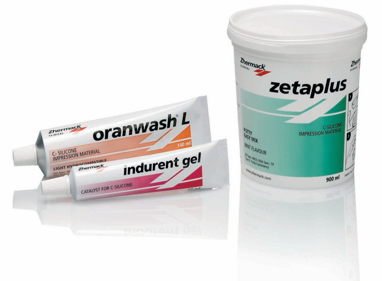 Zhermack Zetaplus + Oranwash +Indurent gel