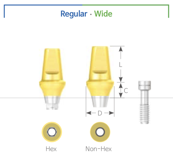 Bont Drept Cimentabil | Cemented Abutment Straight