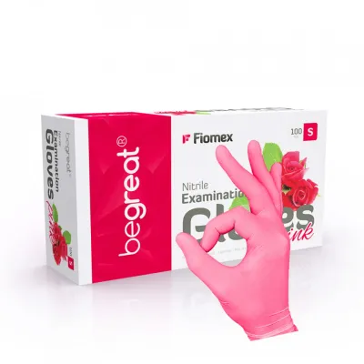 Mănuși de examinare PINK