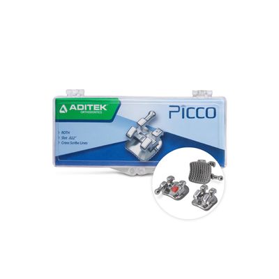 Bracket metalic premolar - PICCO | ROTH-022