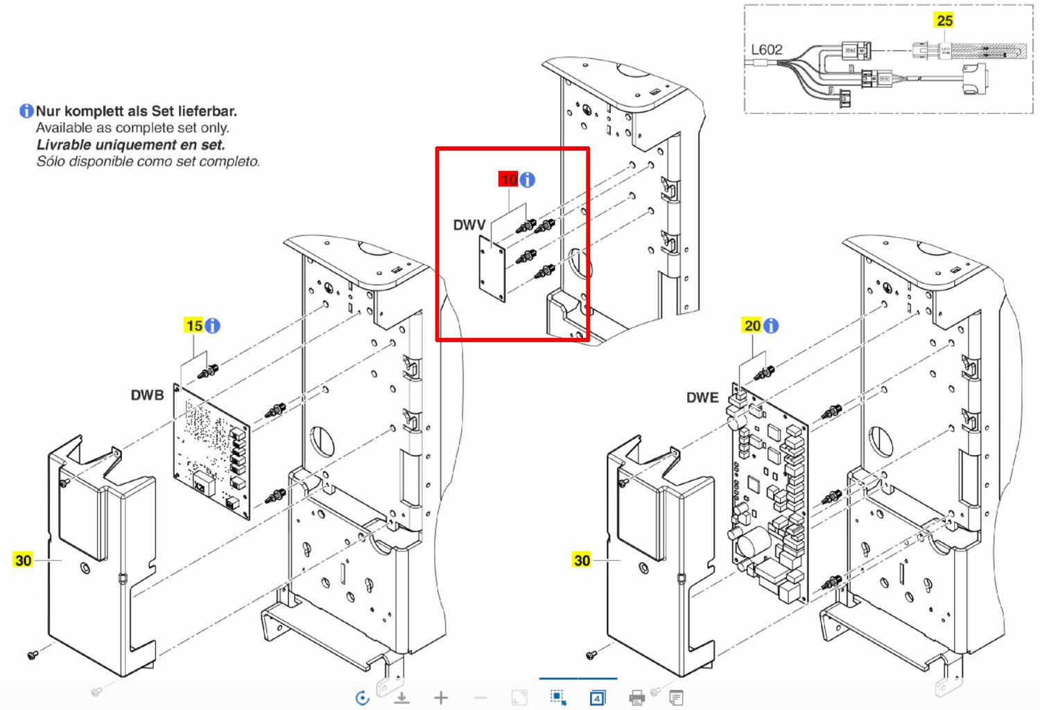 PCB DWV Compact water unit wiring | INTEGO