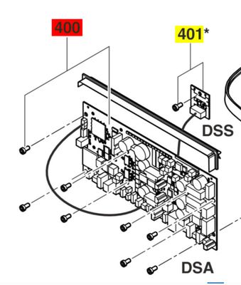 PCB DSA chair control, spare | Plata de baza Intego