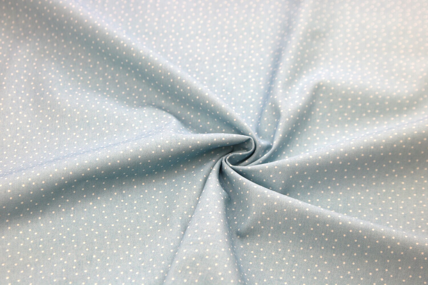 Baumwolle, Tupfen, acufactum, hellblau