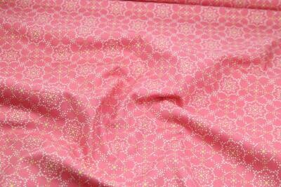 Baumwolle, Natural Beauty, geometrisches Muster, rosa