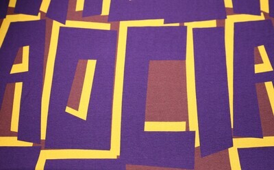 Viskosejersey &quot;Meghan&quot;, lila, senfgelb, aubergine