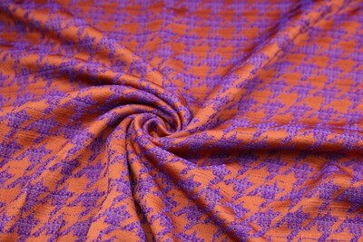 Webstoff &quot;Charlotte&quot;, rost, lila