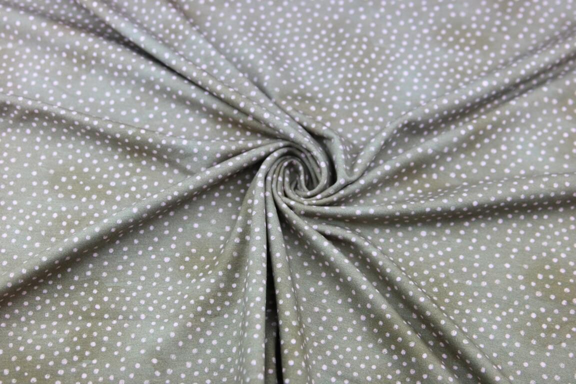 Baumwolljersey &quot;Otter Dots&quot;, beige, rosé