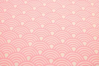 Jacquard, Hamburger Liebe, Sakura, Seigaiha, rosa, wollweiß