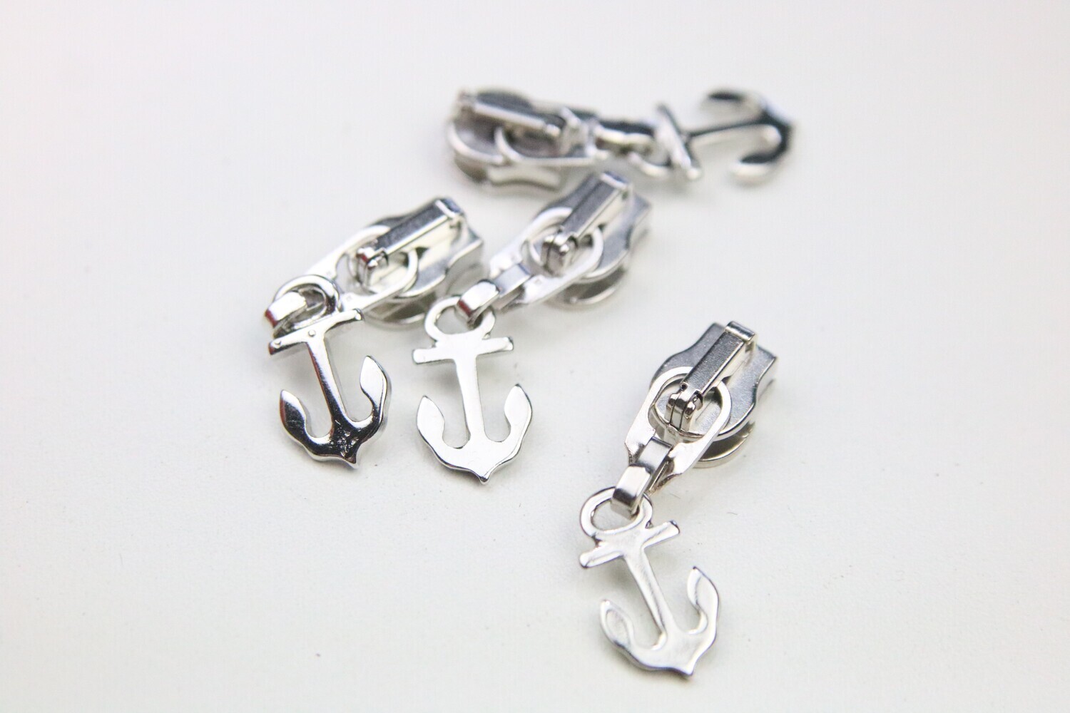 Reißverschlusszipper &quot;Ahoi&quot;, silber