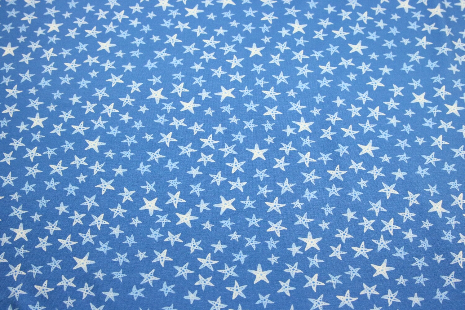 Baumwolljersey &quot;Inky Star&quot;, blau