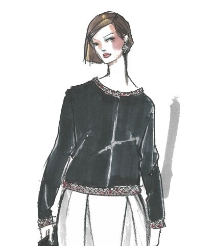 Papierschnittmuster, Pulli Lera, Gr. 34-50, Schnittmuster Berlin