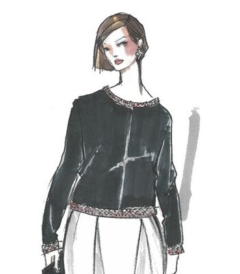 Papierschnittmuster, Pulli Lera, Gr. 34-50, Schnittmuster Berlin
