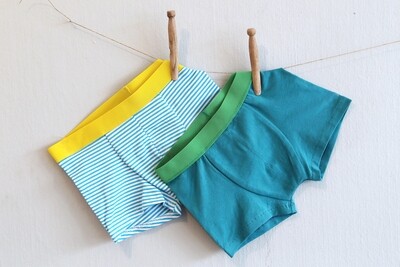 Papierschnittmuster, John, Jungs-Boxershorts, Kindergrößen, Studio Schnittreif