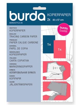 Kopierpapier blau/rot - burda style