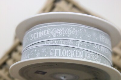 Webband „Schneegestöber“, acufactum, 16mm
