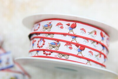 Webband „Pelle Wichtelkinder&quot;, 16mm, acufactum