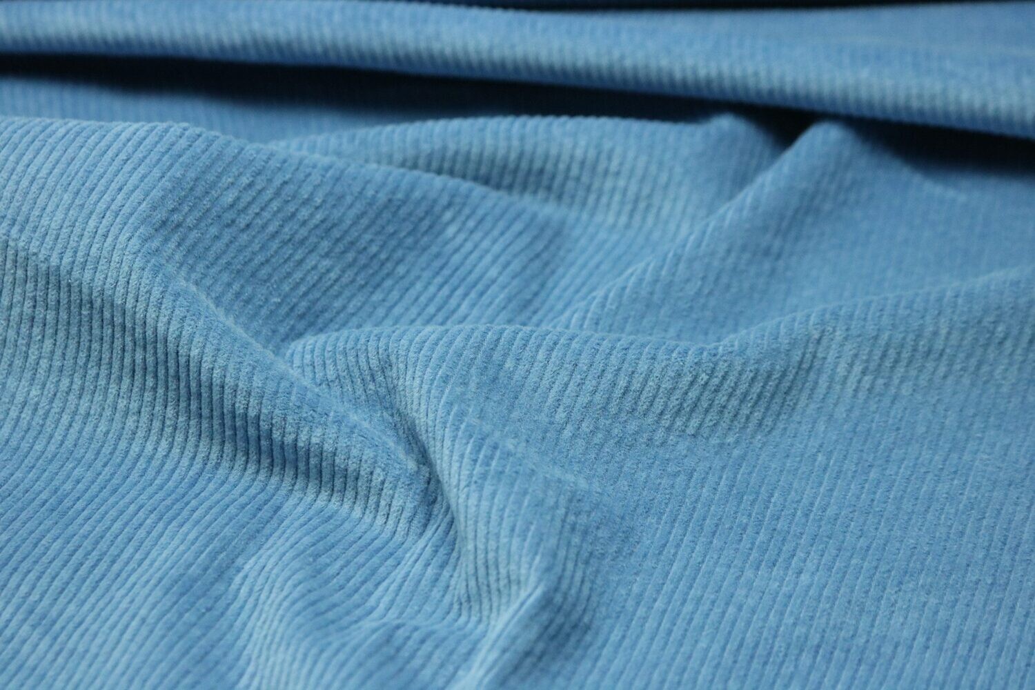 Reststück, 0,5m, Breitcord mit Elasthan, taubenblau