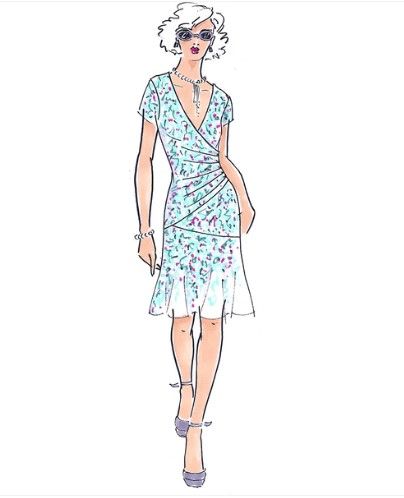 Papierschnittmuster, Kleid Eileen, Gr. 34-50, Schnittmuster Berlin