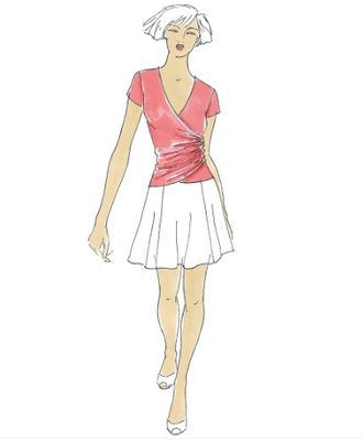 Papierschnittmuster, Shirt Kristin, Gr. 34-50, Schnittmuster Berlin