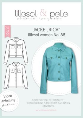 Papierschnittmuster, Jacke &quot;Rica&quot;, No. 88, Gr. 34-50, lillesol &amp; pelle