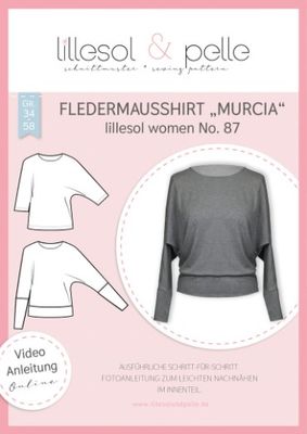 Papierschnittmuster, Fledermausshirt &quot;Murcia&quot;, No. 87, Gr. 34-58, lillesol &amp; pelle