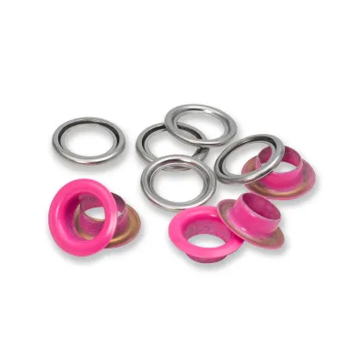 Ösen mit Scheiben, bunt, 14 mm, 3 Farben, Prym