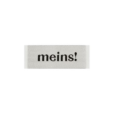 Webetikett &quot;Meins&quot;, 6 Farben