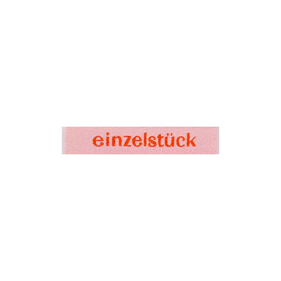 Webetikett &quot;Einzelstück&quot;, 4 Farben