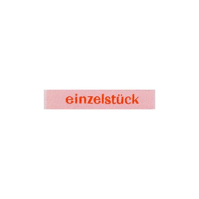 Webetikett &quot;Einzelstück&quot;, 4 Farben