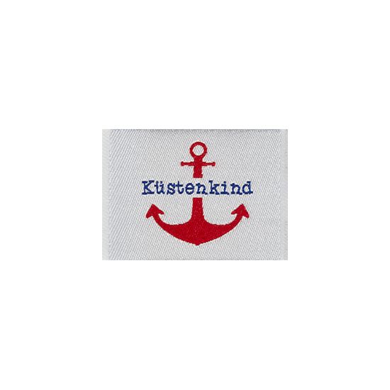 Webetikett &quot;Küstenkind&quot;, 2 Farben