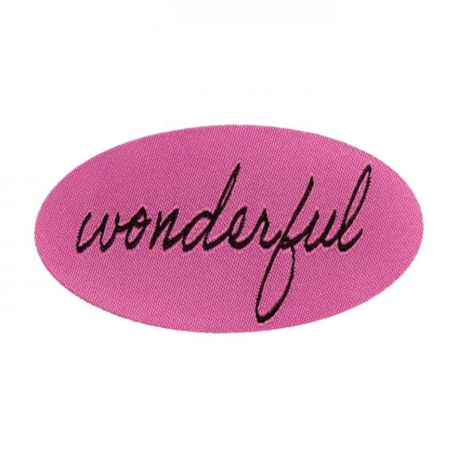 Applikation &quot;Wonderful&quot;, rosa