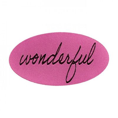 Applikation &quot;Wonderful&quot;, rosa