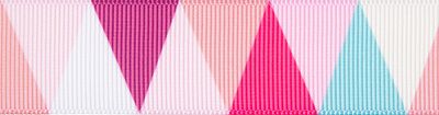 Webband &quot;Triangles&quot;, 25mm, 2 Farben