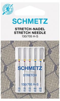 Nähmaschinennadeln, Stretch, 130/705, 75+90 gemischt, Schmetz
