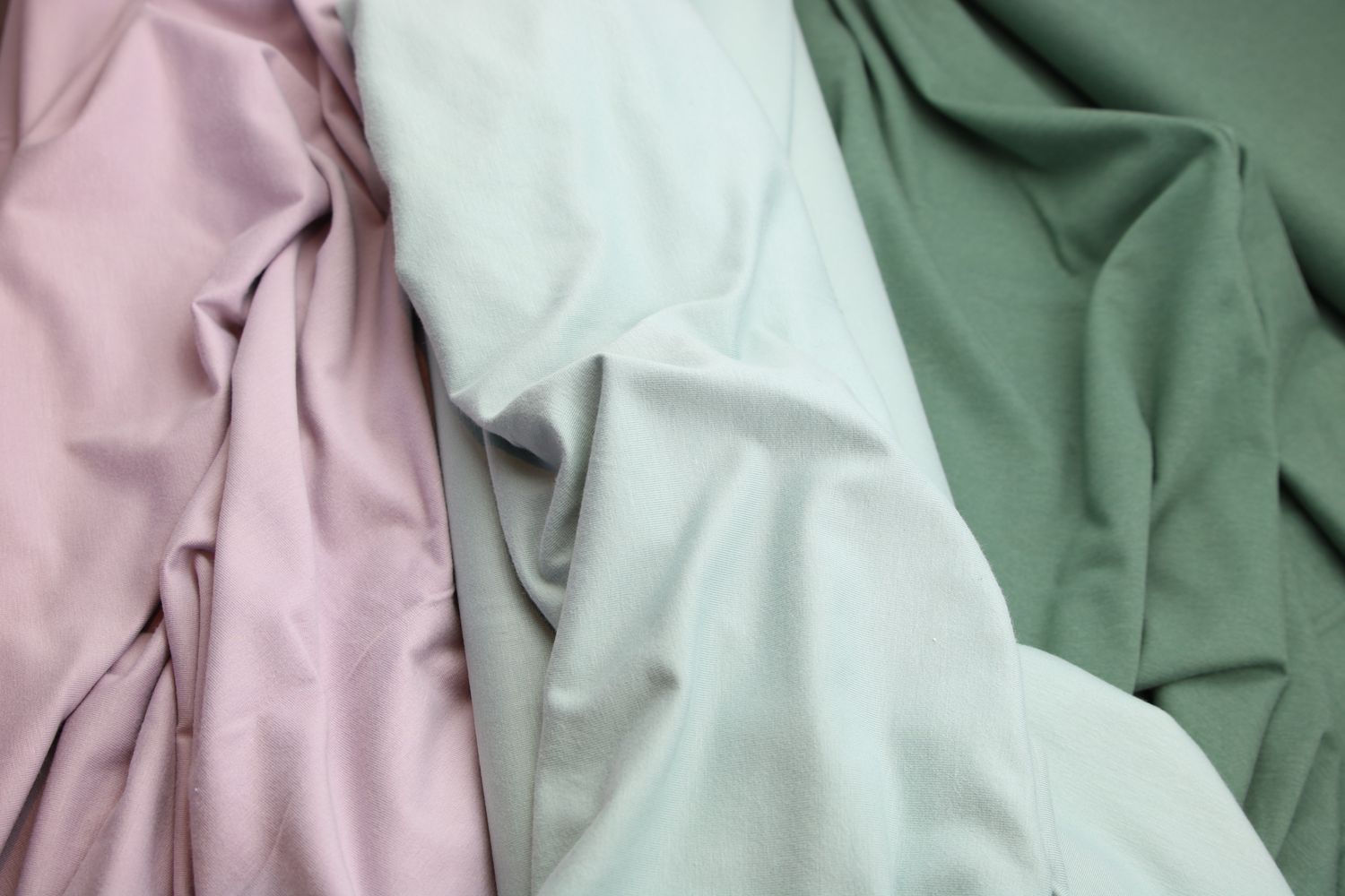 Bamboo Cotton Jersey, uni, 3 Farben